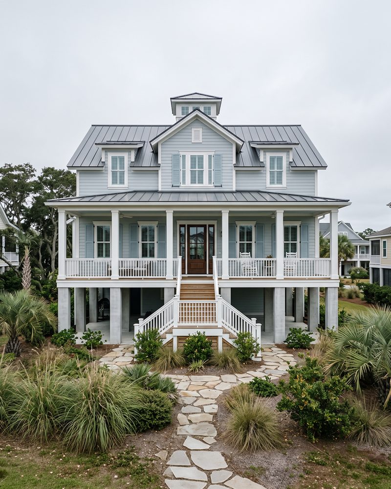 Rendering of a custom Carolina home — we handle the whole build