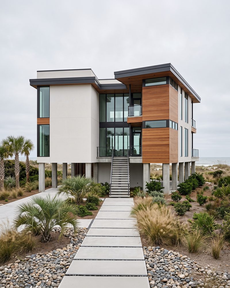 Rendering of a custom Carolina home — a detailed, itemized estimate