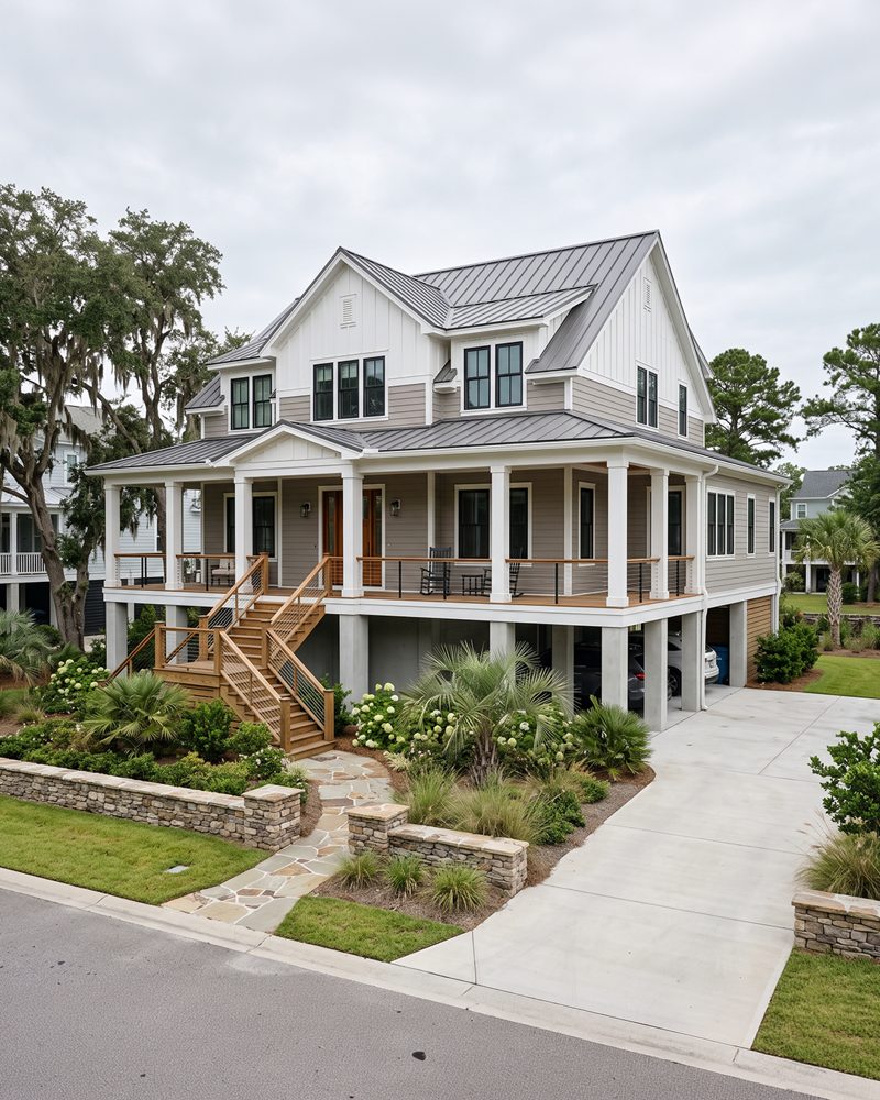 Rendering of a custom Carolina home — what's possible for your lot
