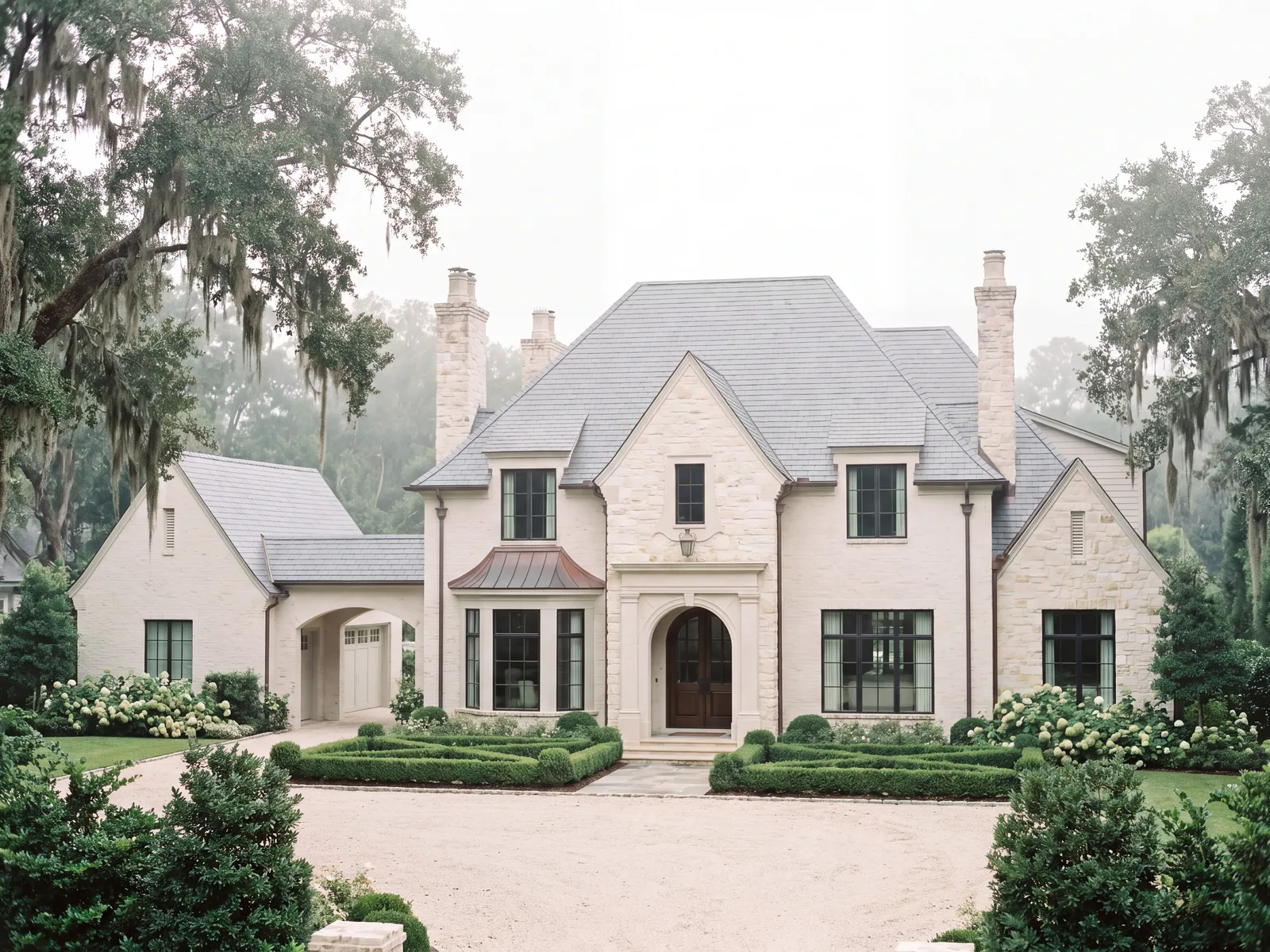 Rendering — The Camellia, an estate-scale concept home exterior.