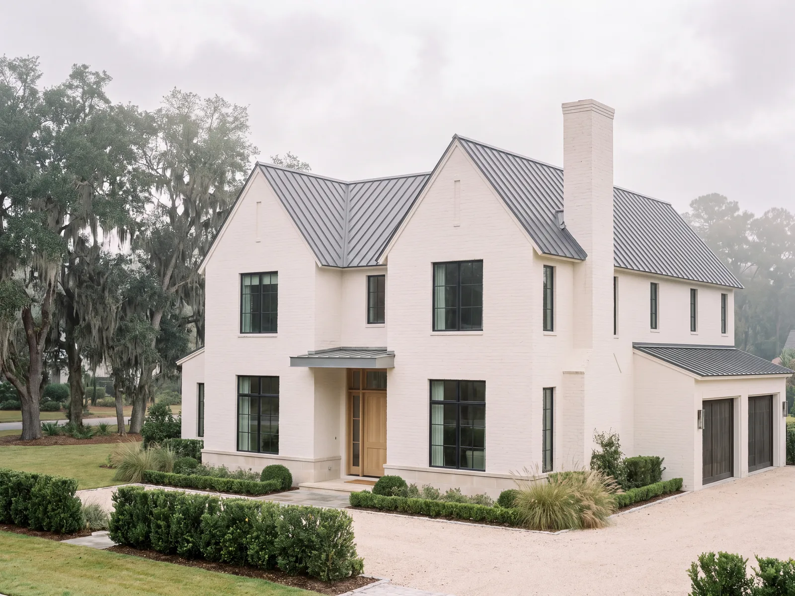 Rendering — The Laurel, a modern Southern concept home exterior.